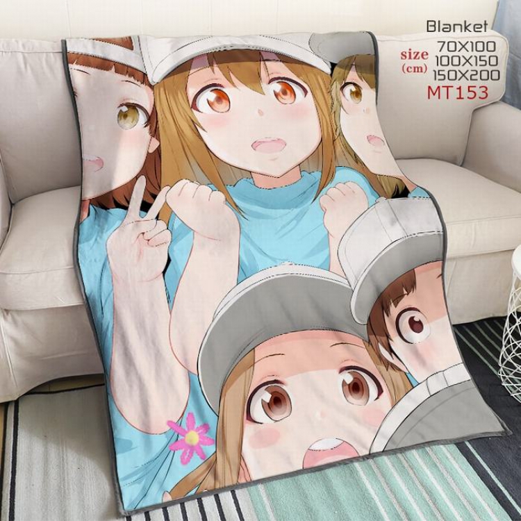 Working cell Cartoon anime Blanket 150X200CM MT153