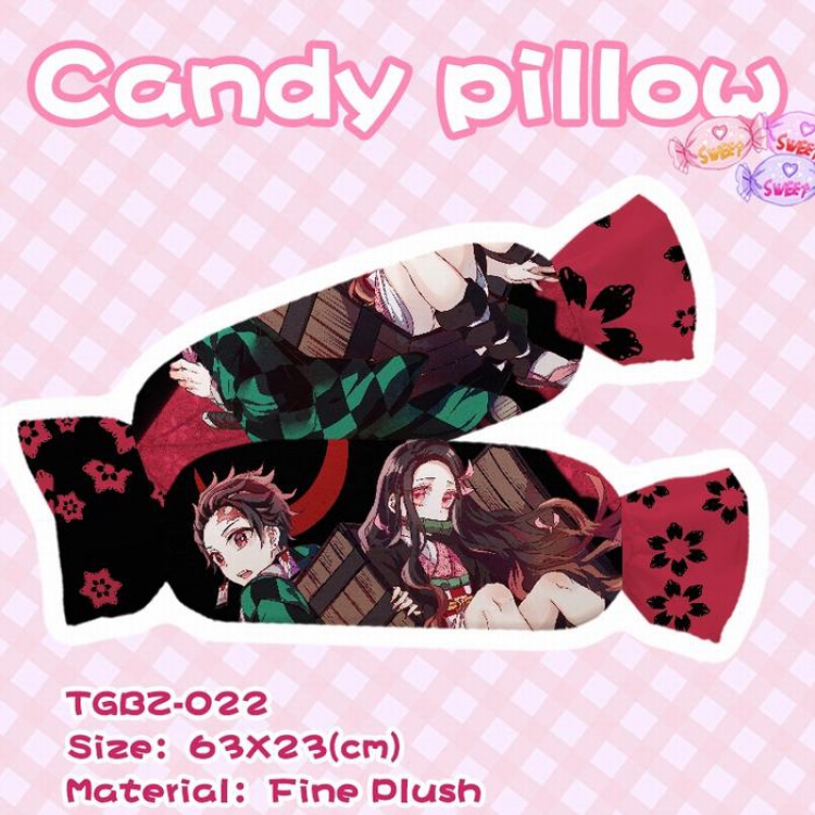 Demon Slayer Kimets Cartoon anime Plush candy pillow 23X63CM TGBZ-022