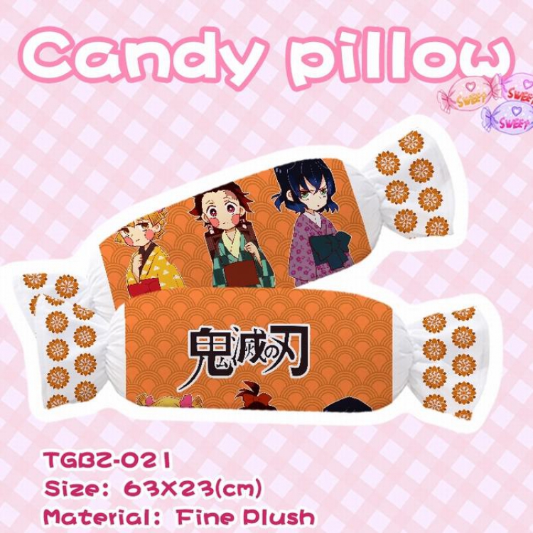 Demon Slayer Kimets Cartoon anime Plush candy pillow 23X63CM TGBZ-021