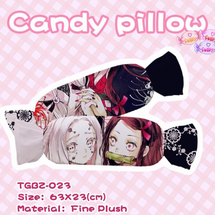 Demon Slayer Kimets Cartoon anime Plush candy pillow 23X63CM TGBZ-023