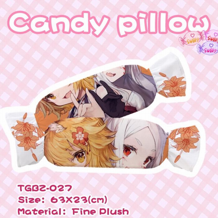 Cartoon anime Plush candy pillow 23X63CM TGBZ-027