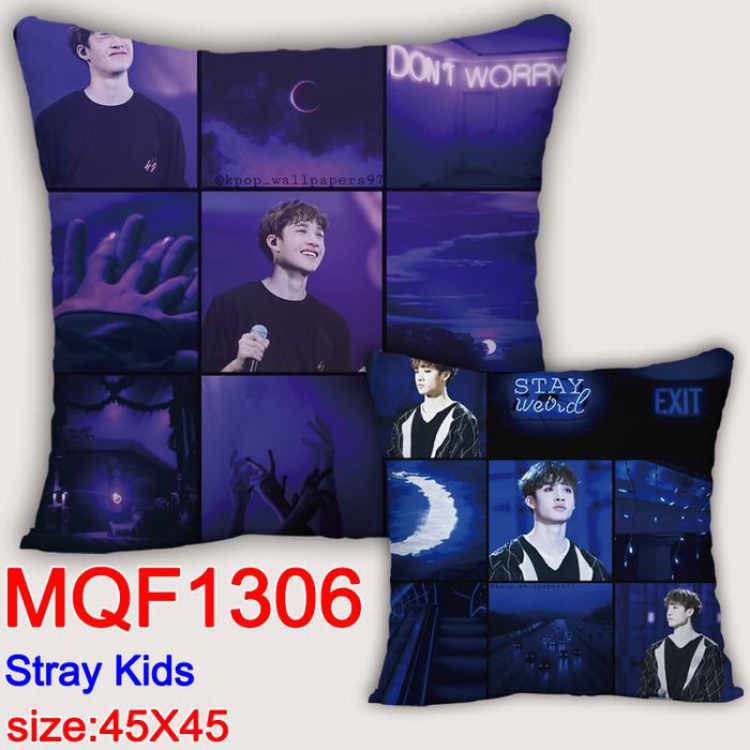 Stray Kids Double-sided full color Pillow Cushion 45X45CM MQF1306