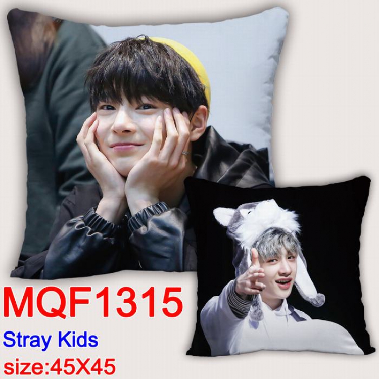 Stray Kids Double-sided full color Pillow Cushion 45X45CM MQF1315