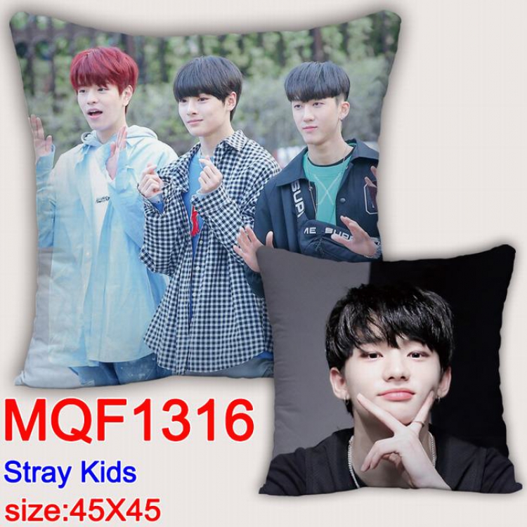 Stray Kids Double-sided full color Pillow Cushion 45X45CM MQF1316