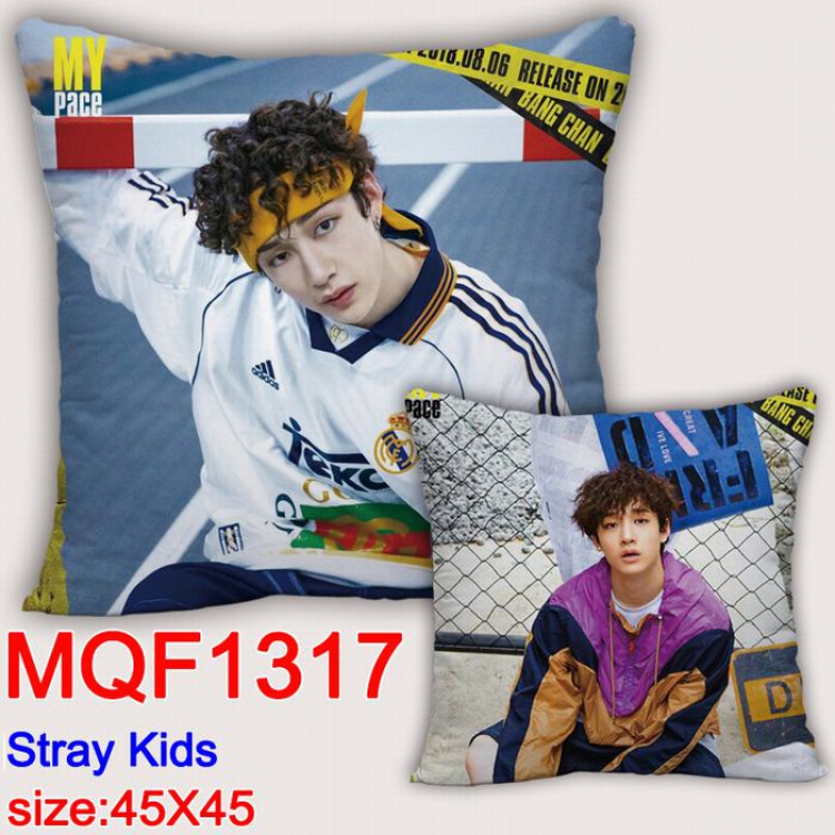 Stray Kids Double-sided full color Pillow Cushion 45X45CM MQF1317