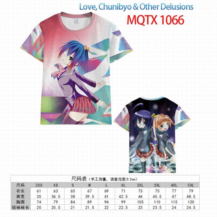 Chuunibyou Demo Koi Ga Shitai Full color printed short sleeve t-shirt 10 sizes from XXS to 5XL MQTX-1066