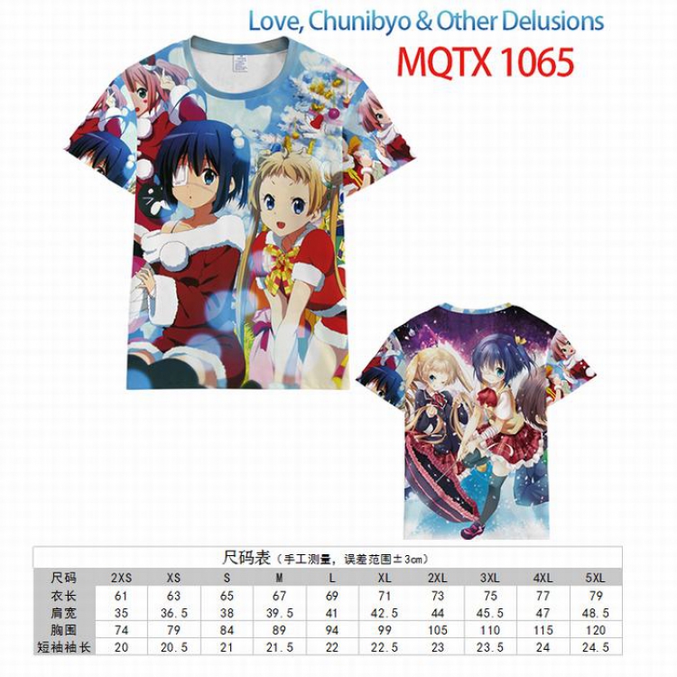 Chuunibyou Demo Koi Ga Shitai Full color printed short sleeve t-shirt 10 sizes from XXS to 5XL MQTX-1065
