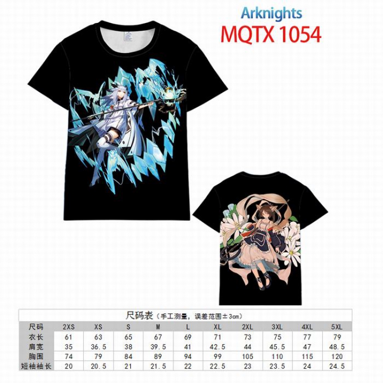 Arknights Full color printed short sleeve t-shirt 10 sizes from XXS to 5XL MQTX-1054