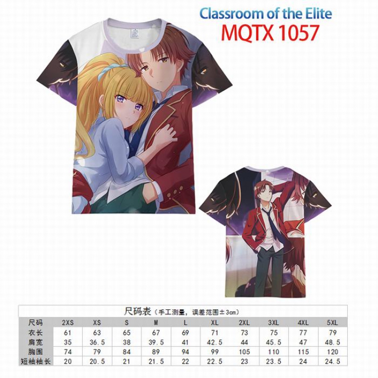 Classroom of the Elite Full color printed short sleeve t-shirt 10 sizes from XXS to 5XL MQTX-1057