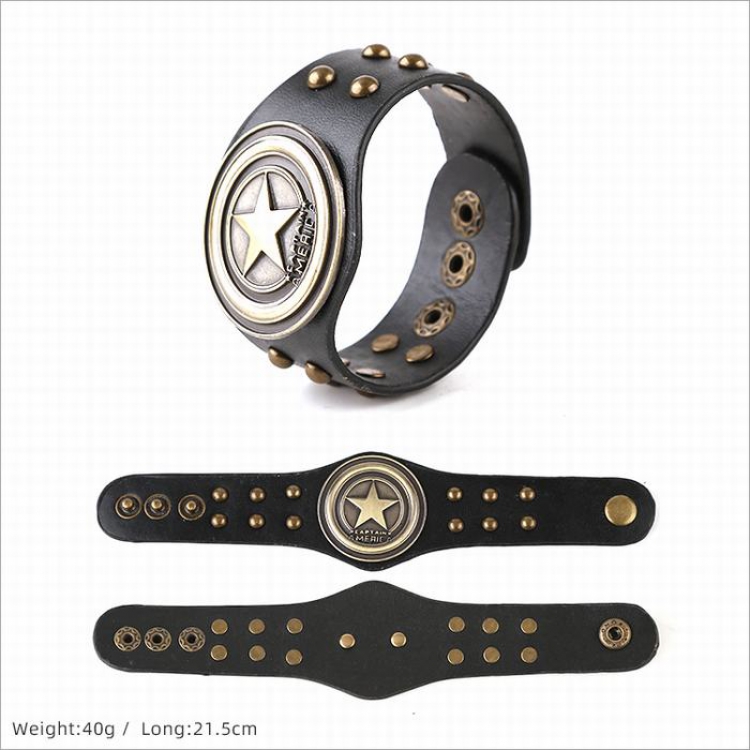 The avengers allianc Punk Leather bracelet hand strap 21.5CM