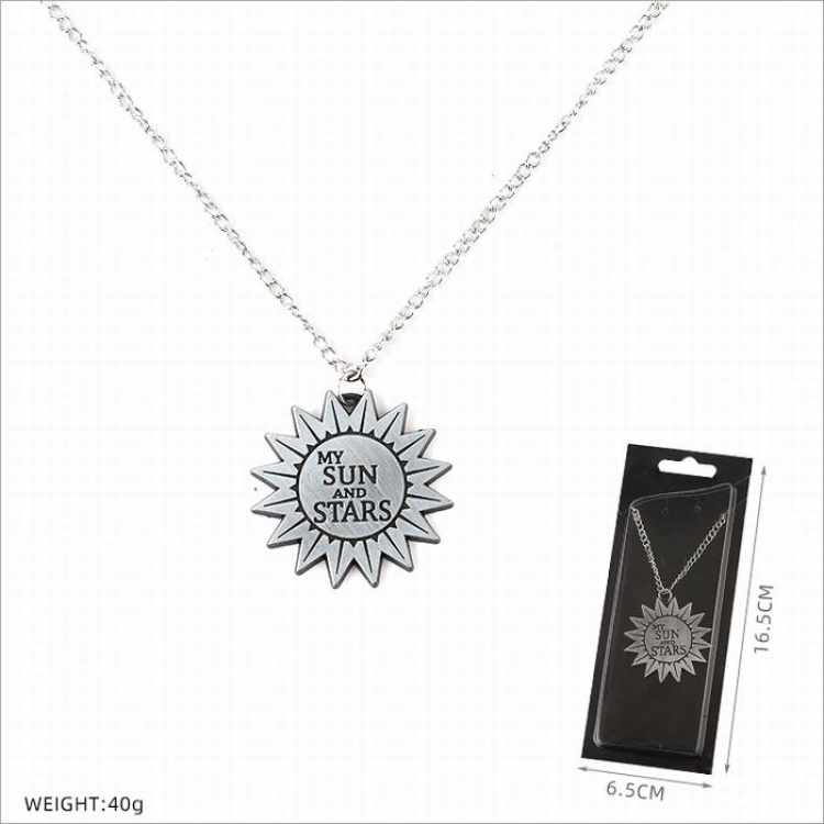 My sun and stars Necklace pendant