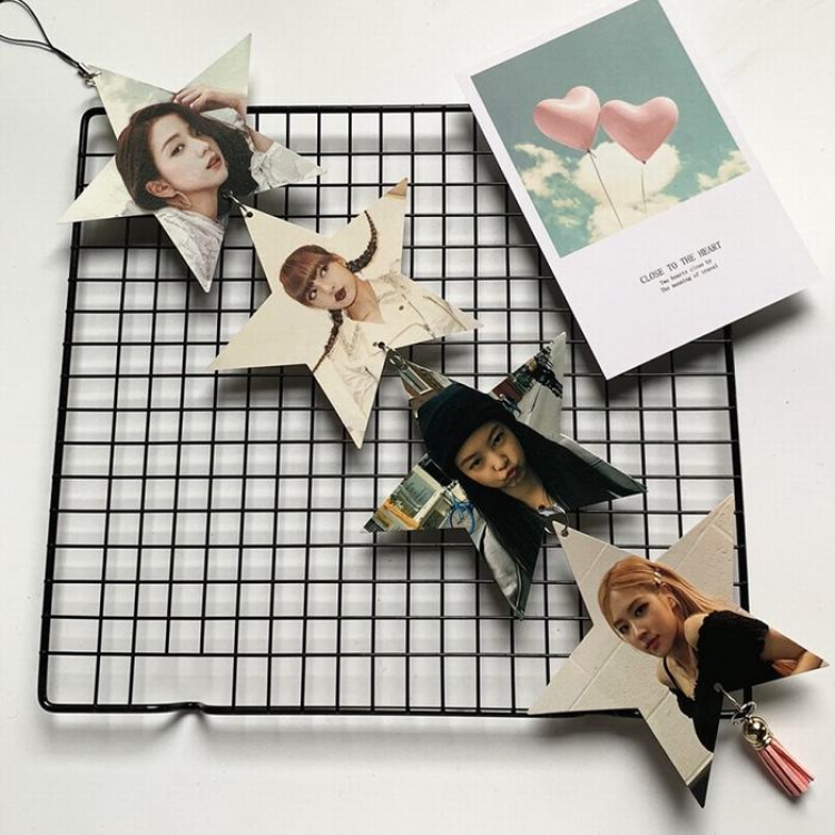 BLACKPINK Photo creative tag hanging ornaments price for 5 pcs 12X12CM 9G