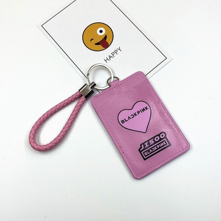 BLACKPINK Card Pack Braided rope Keychain pendant price for 5 pcs 10.8X7.3CM 27G