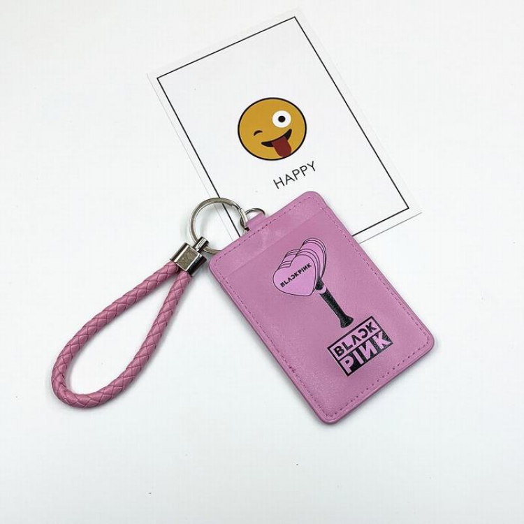 BLACKPINK Card Pack Braided rope Keychain pendant price for 5 pcs 10.8X7.3CM 27G