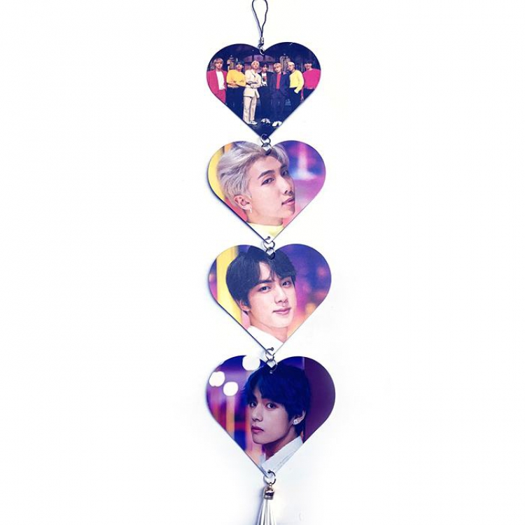 BTS Photo creative tag hanging ornaments price for 5 pcs 12X10.8CM 13G