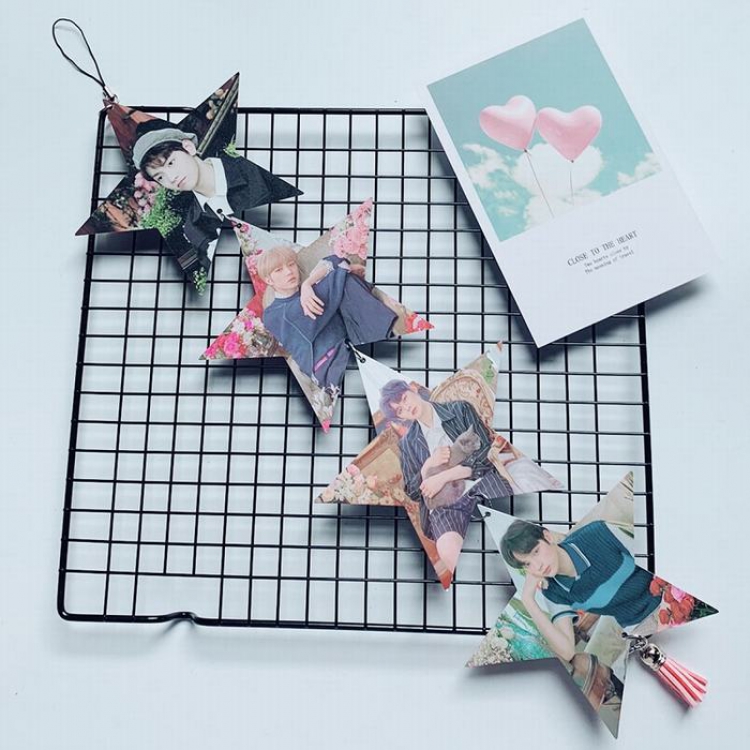 TXT Photo creative tag hanging ornaments price for 5 pcs 12X12CM 9G