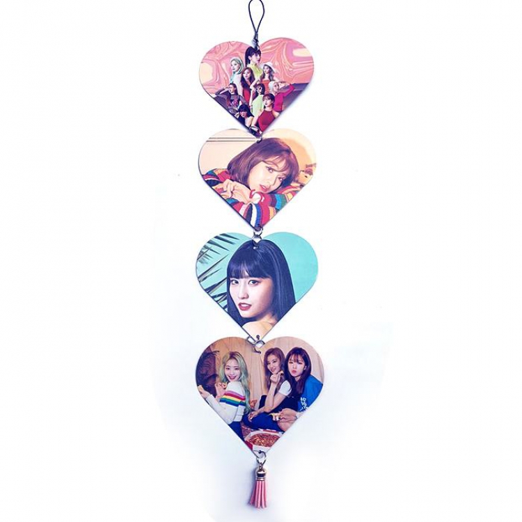 TWICE Photo creative tag hanging ornaments price for 5 pcs 12X10.8CM 13G