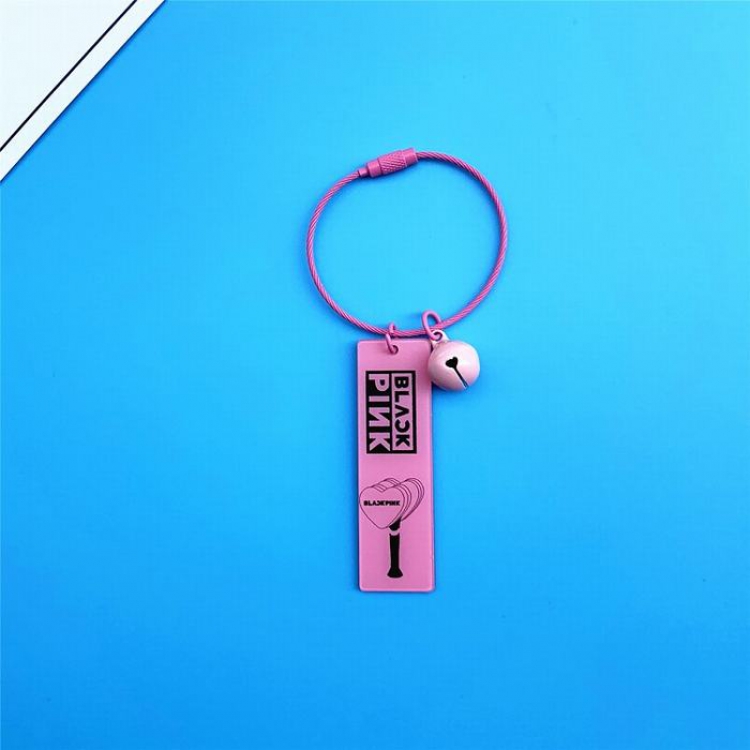BLACKPINK Acrylic with bell Keychain pendant 2.5X6CM 9G price for 5 pcs
