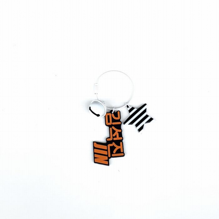 BTS Soft glue with bell Keychain pendant 6.5CM 13G price for 5 pcs