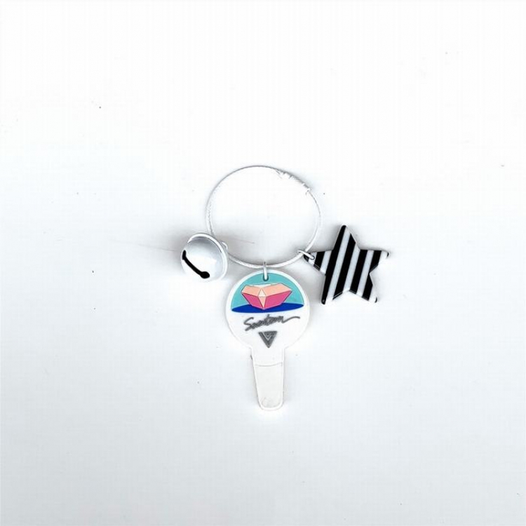 SEVENTEEN Soft glue with bell Keychain pendant 6.5CM 13G price for 5 pcs