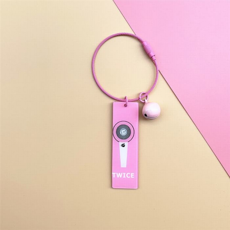 TWICE Acrylic with bell Keychain pendant 2.5X6CM 9G price for 5 pcs