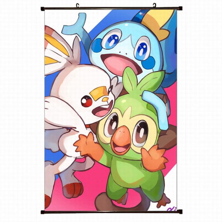 Pokemon Plastic pole cloth painting Wall Scroll 60X90CM preorder 3 days B1-80 NO FILLING