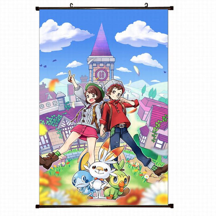 Pokemon Plastic pole cloth painting Wall Scroll 60X90CM preorder 3 days B1-90 NO FILLING