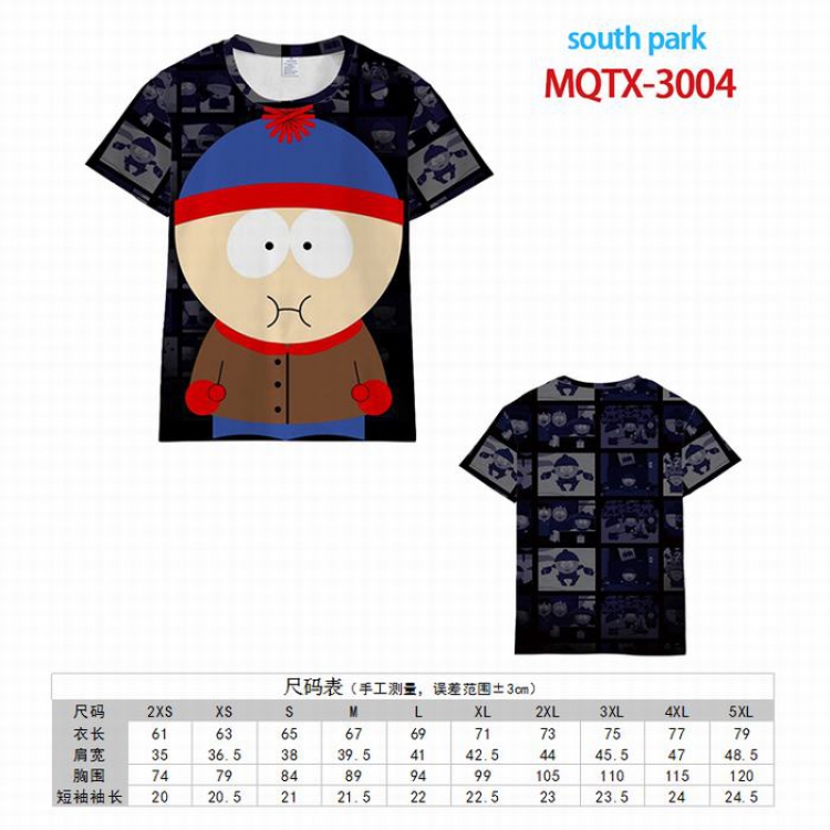 South Park Full color printed short sleeve t-shirt 10 sizes from XXS to 5XL MQTX-3004