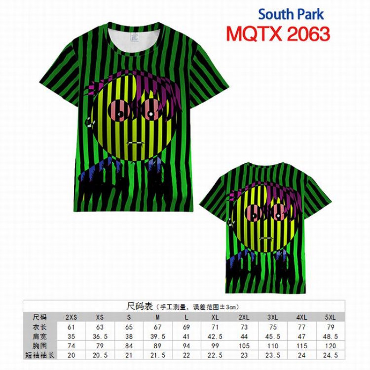South Park Full color printed short sleeve t-shirt 10 sizes from XXS to 5XL MQTX-2063