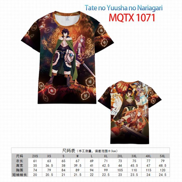 Tate no Yuusha Nariagari Full color printed short sleeve t-shirt 10 sizes from XXS to 5XL MQTX-1071