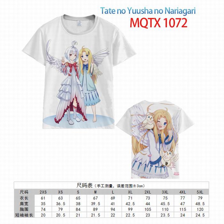 Tate no Yuusha Nariagari Full color printed short sleeve t-shirt 10 sizes from XXS to 5XL MQTX-1072