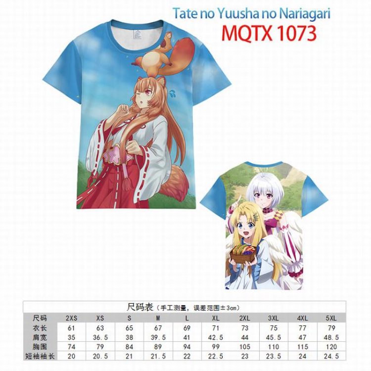 Tate no Yuusha Nariagari Full color printed short sleeve t-shirt 10 sizes from XXS to 5XL MQTX-1073