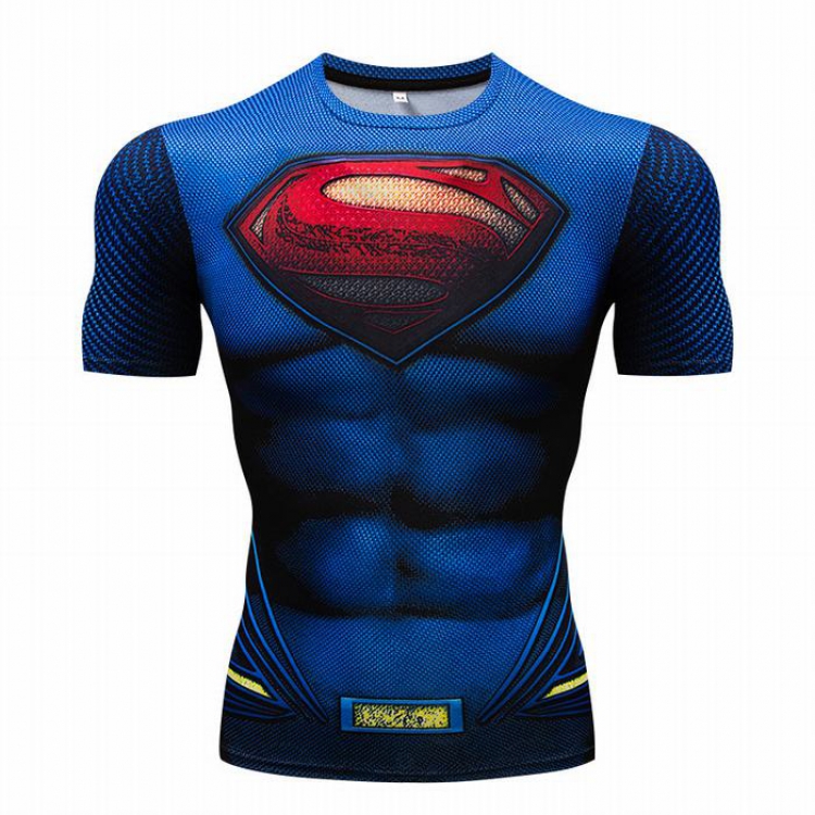 Justice League Tights speed drying short-sleeved T-shirt price for 2 pcs 7 sizes from S to 4XL