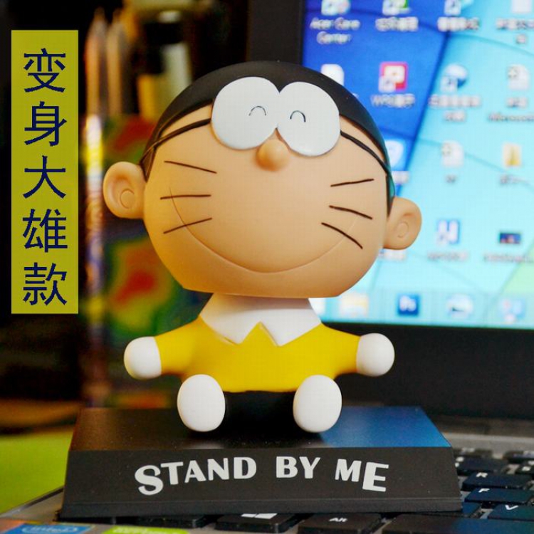 Doraemon Q version Shake head Boxed Figure Decoration 10CM Style I