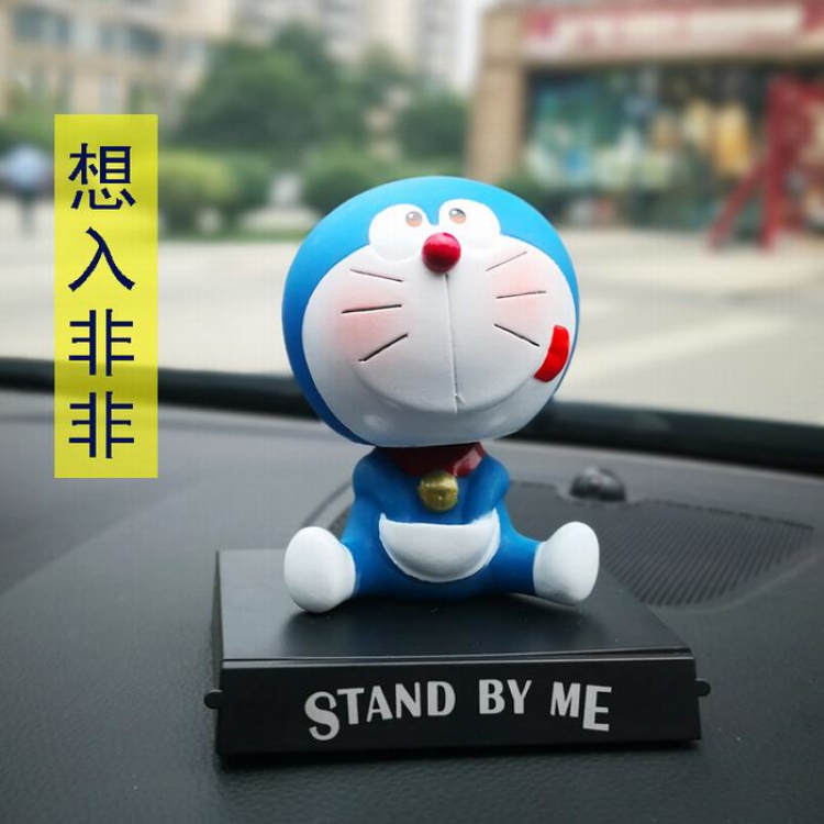 Doraemon Q version Shake head Boxed Figure Decoration 10CM Style F