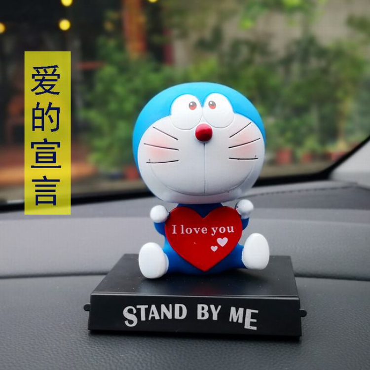 Doraemon Q version Shake head Boxed Figure Decoration 10CM Style D