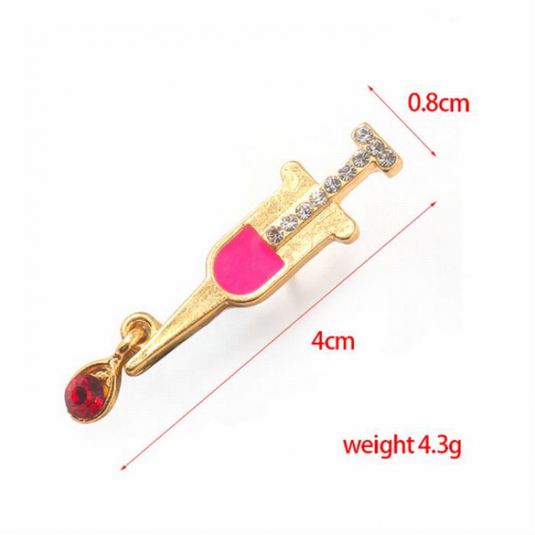 Needle nurse day gift Alloy brooch badge pin price for 5 pcs