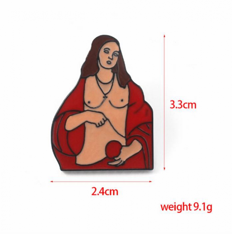 Blessed Virgin Mary Alloy brooch badge pin price for 5 pcs