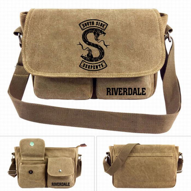 Riverdale Canvas Shoulder Satchel Bag Handbag