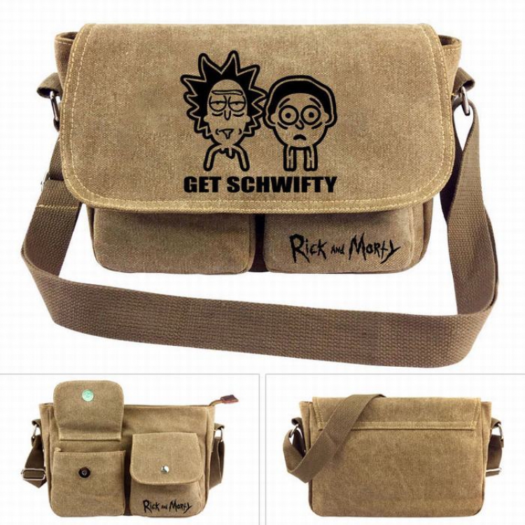 Rick and Morty Canvas Shoulder Satchel Bag Handbag
