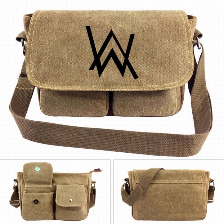 Alan-Olav-Walker Canvas Shoulder Satchel Bag Handbag