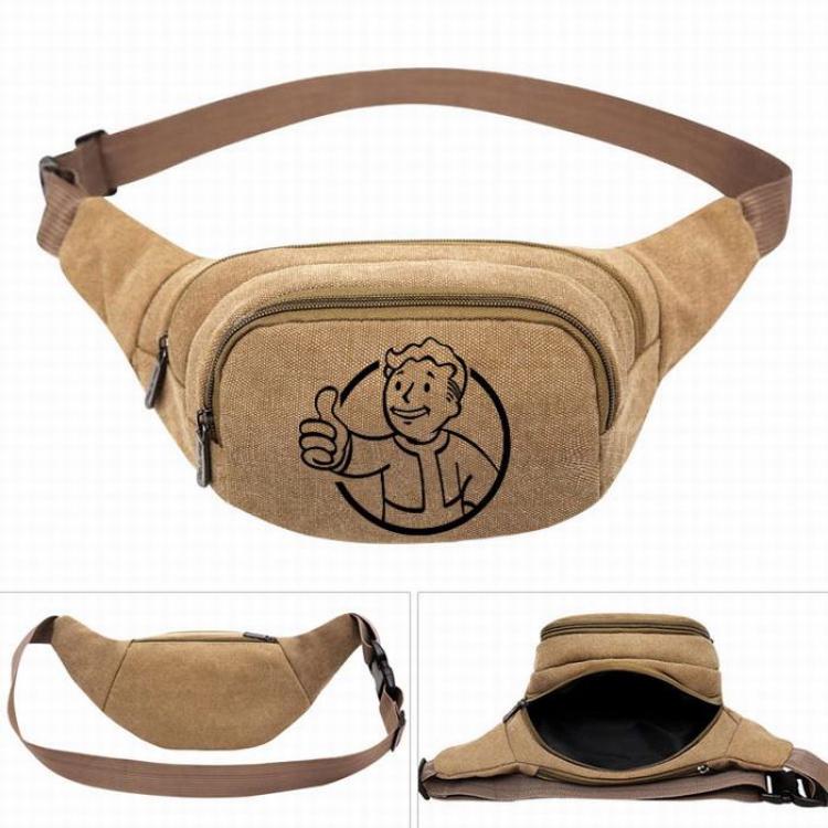 Fallout Leisure outdoor sports Canvas purse pocket  chest bag 27X5X14CM