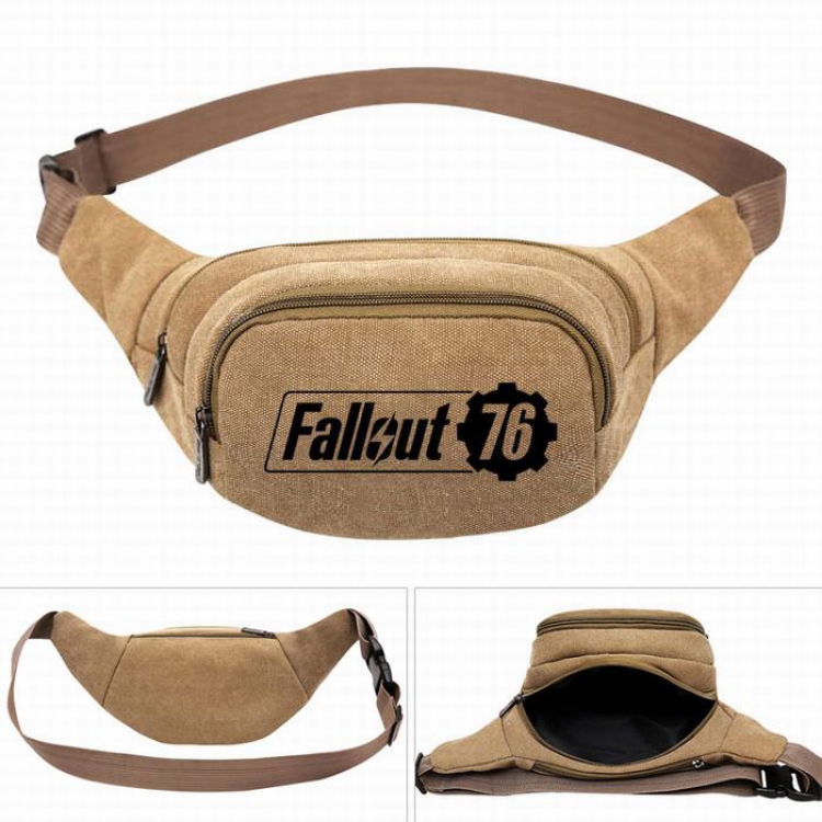 Fallout Leisure outdoor sports Canvas purse pocket  chest bag 27X5X14CM