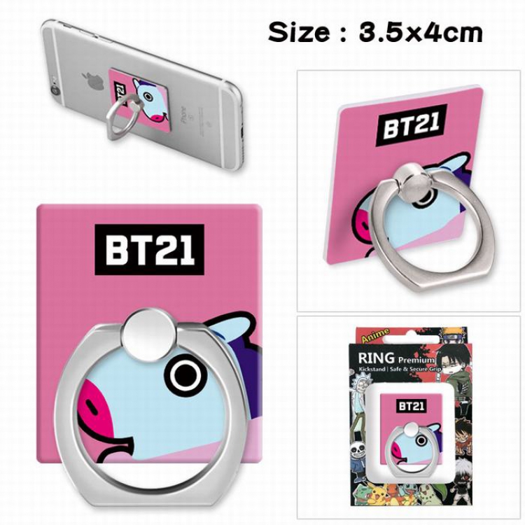 BTS BT21 Ring holder for mobile phone 3.5X4CM Style F