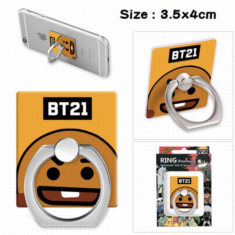 BTS BT21 Ring holder for mobile phone 3.5X4CM Style A
