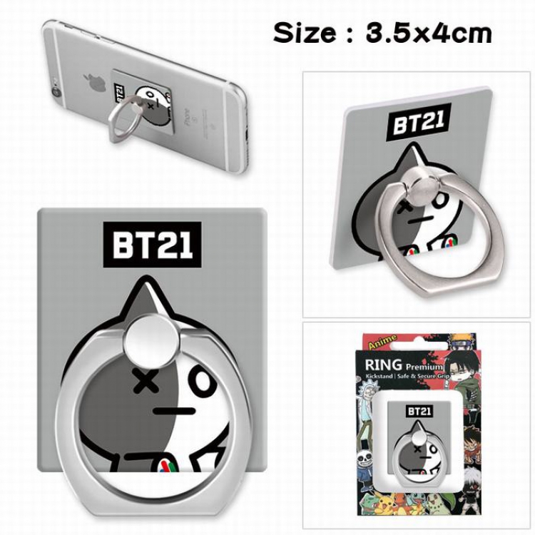 BTS BT21 Ring holder for mobile phone 3.5X4CM Style E