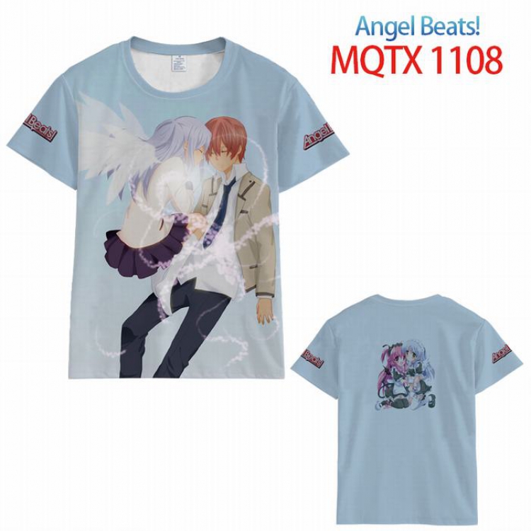 Angel Beats! Full color printed short sleeve t-shirt 10 sizes from XXS to 5XL MQTX-1108