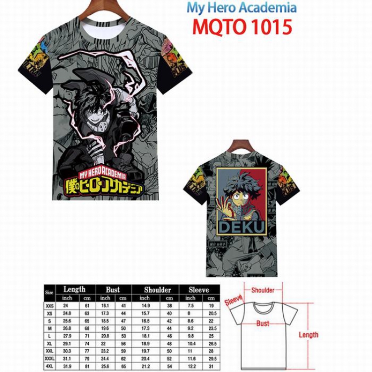 My Hero Academia Full color printed short sleeve t-shirt 9 sizes from XXS to 4XL MQTO-1015