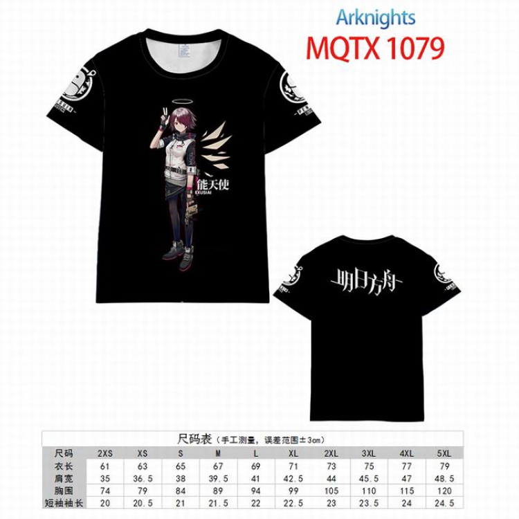 Arknights Full color printed short sleeve t-shirt 10 sizes from XXS to 5XL MQTX-1079