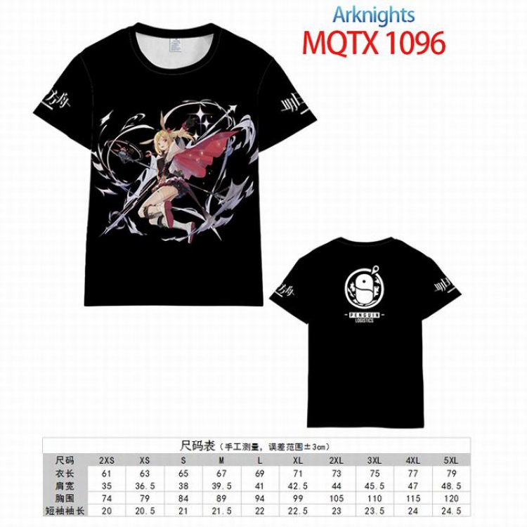 Arknights Full color printed short sleeve t-shirt 10 sizes from XXS to 5XL MQTX-1096